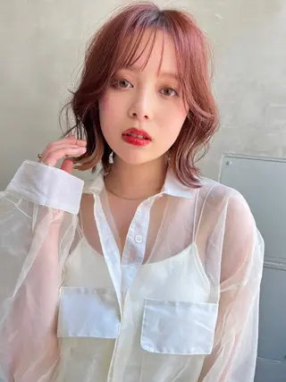 ミディアム カラー Jr.stylist 🎀Sakuraのヘアスタイル