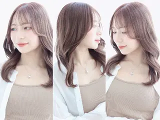 セミロング 似合わせカット🫶 得意です　曽根田のヘアスタイル
