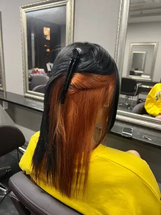 ミディアム ハイトーンカラー 坂本 翼のヘアスタイル