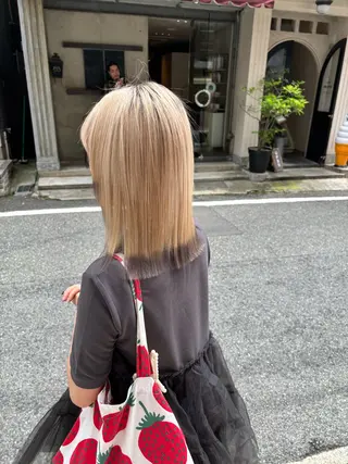 ミディアム 水原波津輝/ボブ /ニュアンスパーマのヘアスタイル