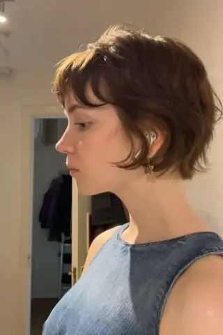 ショート 暖色・パーマ 🌼クニトウメイのヘアスタイル