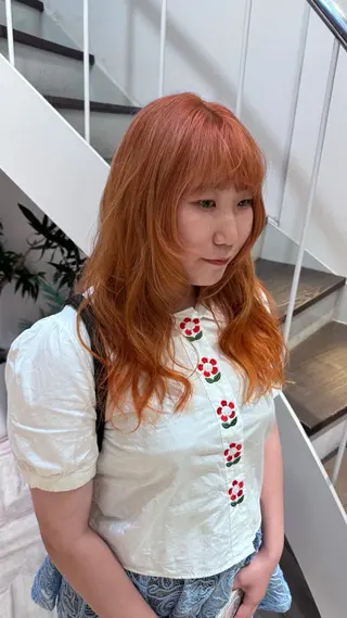 ロング カラー minari ミナリのヘアスタイル