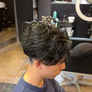 ミディアム パーマ メンズ ✂️メンズ✂️カラー パーマ/舘野  涼太のヘアスタイル