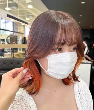 ミディアム カラー Ricca所属・Hina🧵/恵比寿 中目黒/透明感カラーのヘアスタイル