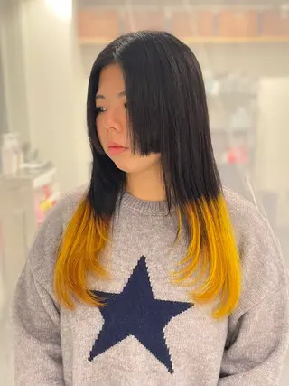 ロング カラー GaKu/ハイトーン /ブリーチ/ブロンドのヘアスタイル