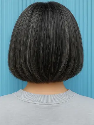 ミディアム カラー 髪質改善＆白髪ぼかし カラー♡店長みやけ♡のヘアスタイル