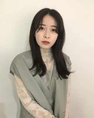 セミロング カラー レイヤー/お顔まわり 暖色カラー🍑Amiのその他イメージ