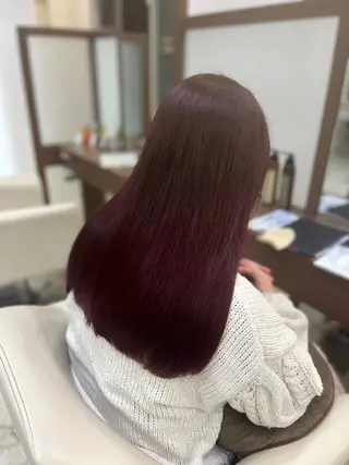 ロング カラー ☆カットモデル募集 生駒富雄☆丸上のヘアスタイル