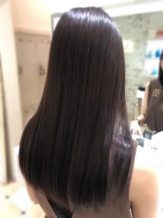 ロング カラー 新宿/透明感カラー/ 髪質改善/早野大空のヘアスタイル