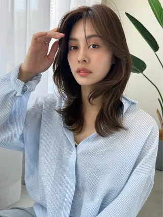 セミロング SOYON 豊田土橋1号店所属・🫧SOYON non🫧のヘアスタイル
