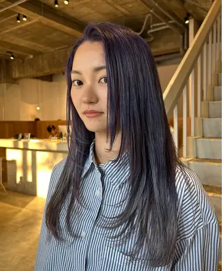 ロング カラー 🗽デザインカット/ パーマ/MIRU🗽のヘアスタイル