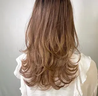 ロング カラー amon H&D 古船場店 髪質改善美容室所属・小倉/メンズ/ パーマ/下田亮斗のヘアスタイル