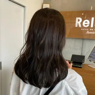 セミロング 後藤 千絵のヘアスタイル