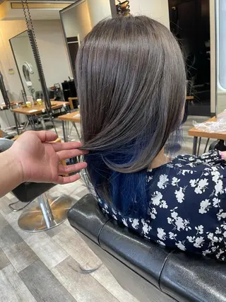 ミディアム カラー ACROあべの店所属・艶カラー/インナー /グラデ/大西小百合のヘアスタイル