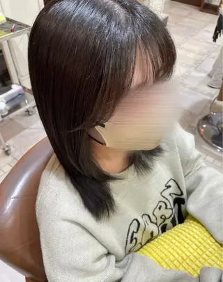 セミロング 透明感/暖色/艶感 TAMA🍓🍓のヘアスタイル