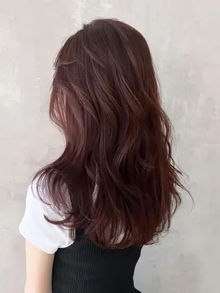 セミロング カラー ITbyALBUM 藤沢店のヘアスタイル