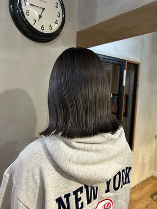 ミディアム カラー きよまつ みさきのヘアスタイル