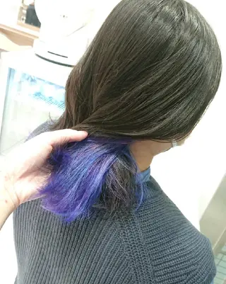 ミディアム カラー あらげ 🌈推しカラー🌈ᵕのヘアスタイル