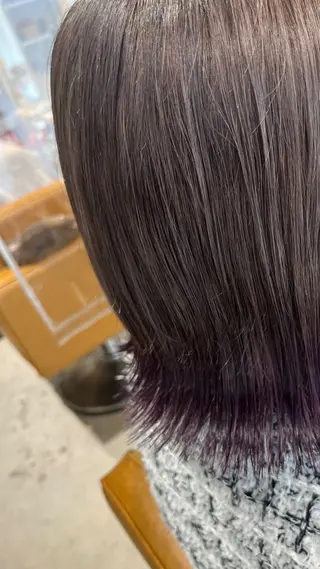 ショート カラー 艶髪ブリーチ/レイヤ ー/竹本幸希のヘアスタイル