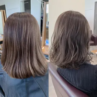 セミロング カラー メンズブリーチカラー /NAOのヘアスタイル