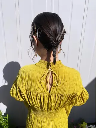 セミロング ヘアアレンジ akim kaminoke所属・矢場町 🌟yopiのヘアスタイル