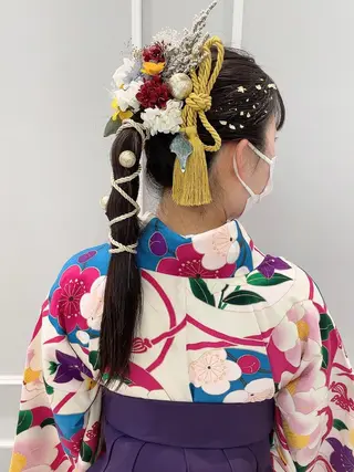 ロング ヘアアレンジ 🦖鶴岡香純🦖 産休中のヘアスタイル