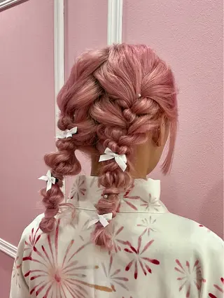 ミディアム ヘアアレンジ Set Salon Mémoire by miuprierre所属・川上 佳奈のその他イメージ