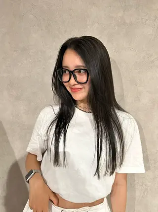 ロング カラー ayano🍒パーマ 暖色カラーのヘアスタイル