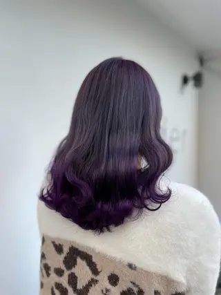 ミディアム カラー hair make powder 薮本のヘアスタイル