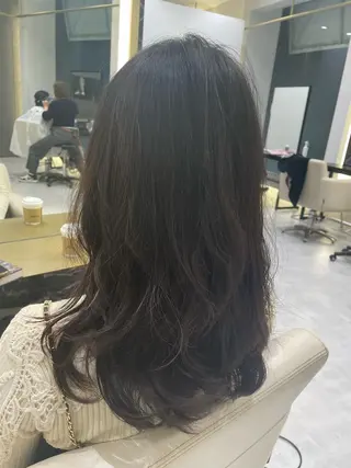 ロング パーマモデル募集🌈 森脇帆南のヘアスタイル