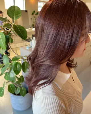 セミロング カラー haruki所属・. nozomiのヘアスタイル