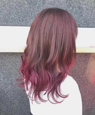 ロング カラー 韓国/インナーカラー 🍑YUI🍑のヘアスタイル