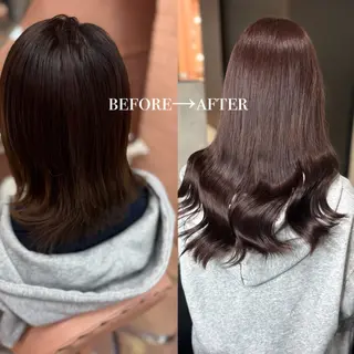 ロング 大阪 梅田/ ハイトーン/エクステのヘアスタイル