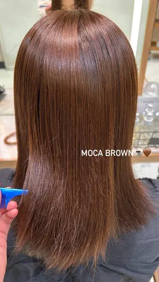 ミディアム 透明感カラー/艶髪/ 似合わせカラーのヘアスタイル
