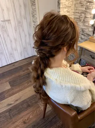 ロング ヘアアレンジ hair make  Lucciのヘアスタイル