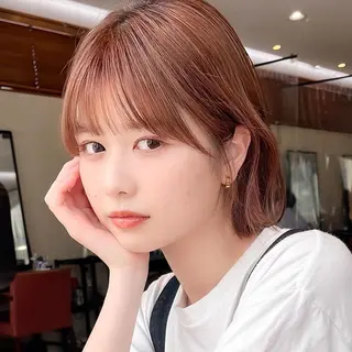 ミディアム カラー 🌱小顔ヘア/ボブ ミディアム/双葉🌱のヘアスタイル
