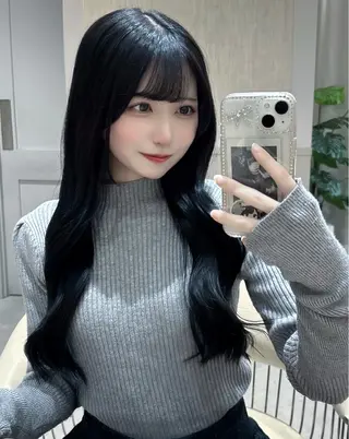 ロング 彼ウケ抜群🎀垢抜け 艶暗髪🪞一輝のヘアスタイル