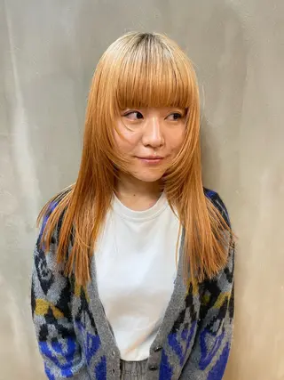 セミロング カラー パーマ ヘアアレンジ メンズ tatsumi/ボブ ウルフ/レイヤーのヘアスタイル