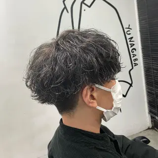 ショート カラー パーマ メンズ メンズ特化美容師/ 藤戸 椋のヘアスタイル