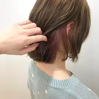 ミディアム riho/ブリーチ/ デザインカラー/辻堂のヘアスタイル