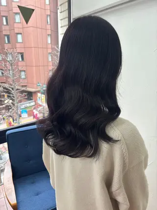 ミディアム カラー ラベンダーカラー /巻き/WAKANAのヘアスタイル