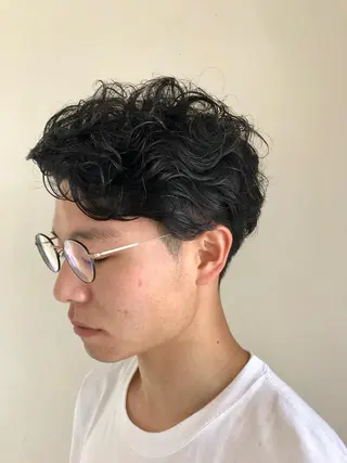 パーマ メンズ 西山 雄基のヘアスタイル