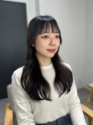 ロング 似合わせ前髪／ 小顔カット🎀そうのヘアスタイル