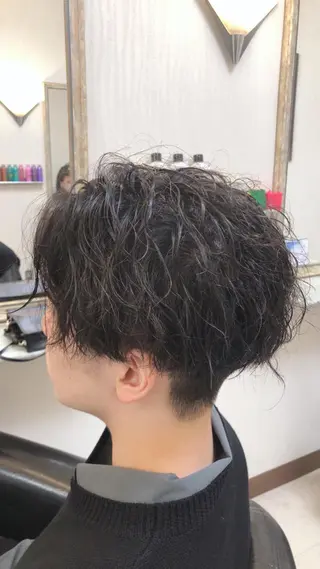 ショート パーマ メンズ KEN 🌟のヘアスタイル