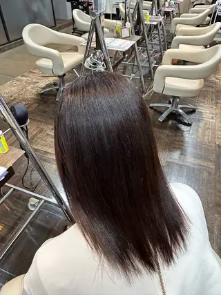 ミディアム 阿倍野/髪質改善 /縮毛矯正/坪田幸広のヘアスタイル