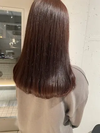 ロング カラー パーマ 川添 桃花のヘアスタイル