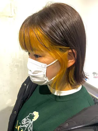 ミディアム カラー 立川/シールエクステ /みづきのヘアスタイル