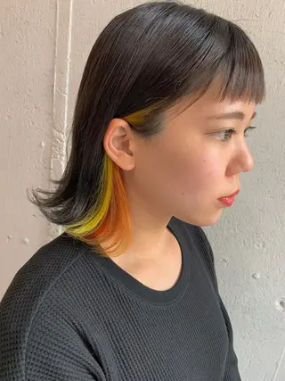 ミディアム カラー Fuuu《フゥ》所属・シノザキ シンゴのヘアスタイル