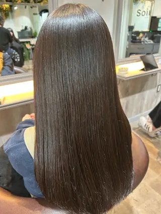 ロング 梅木 李奈のヘアスタイル