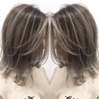 ミディアム カラー ヘアアレンジ BANK'S hair所属・💐ケラチン 髪質改善寺坂雄飛💐のヘアスタイル